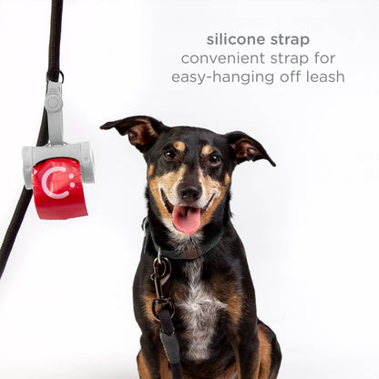 Retractable Pet Waste Bag Dispenser, Gray