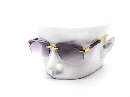 Rectangular Rimless Sunglasses