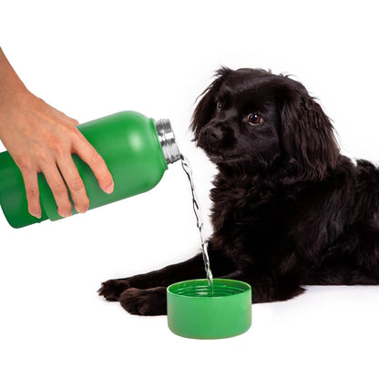 Green Pup + Me  Water Bottle