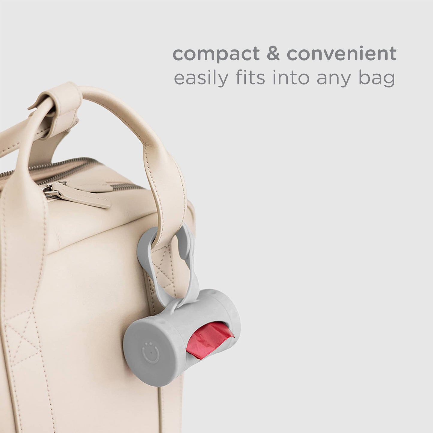 Retractable Pet Waste Bag Dispenser, Gray