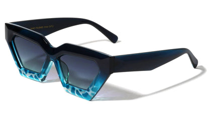 Crystal Color Cat Eye Sunglasses