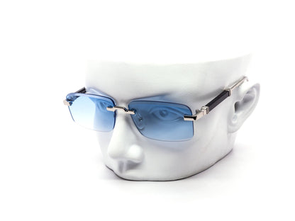 Rectangular Rimless Sunglasses