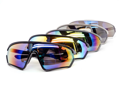 Vented Mirror Shield Sunglasses