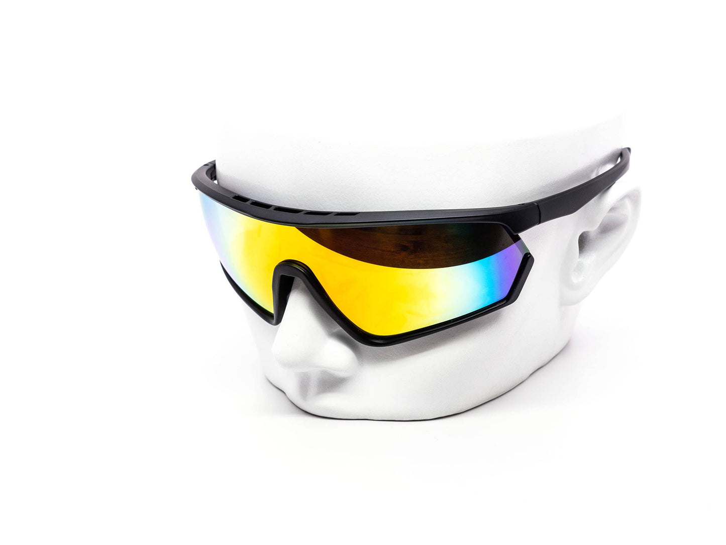 Vented Mirror Shield Sunglasses