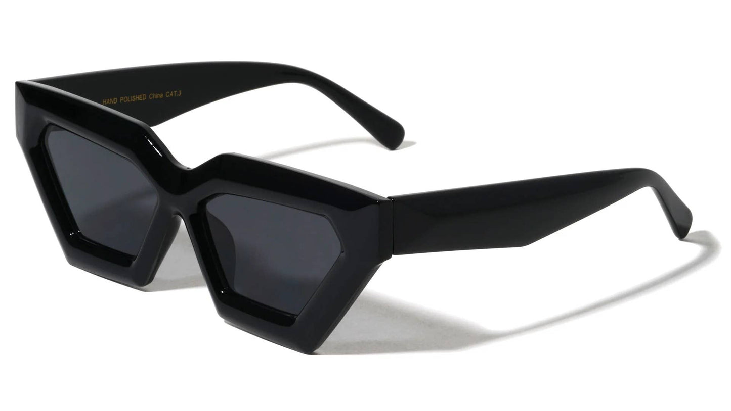 Crystal Color Cat Eye Sunglasses